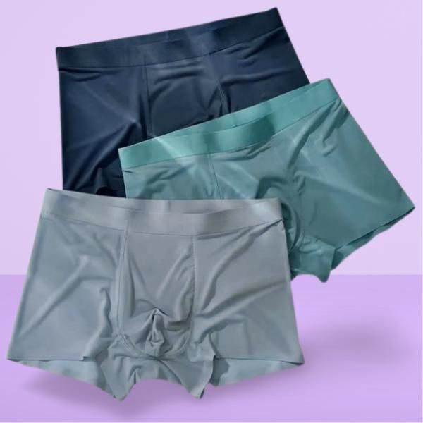 Men's Ice Silk Briefs Boxers (Pack of 3) Men's Ice Silk Briefs Boxers (Pack of 3)